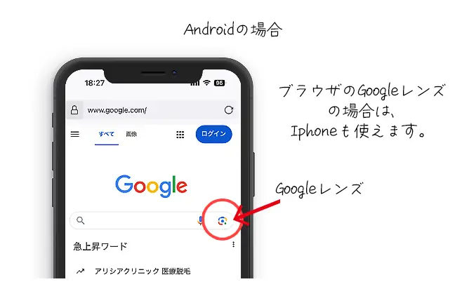 Androidの場合のQRの読み込み方