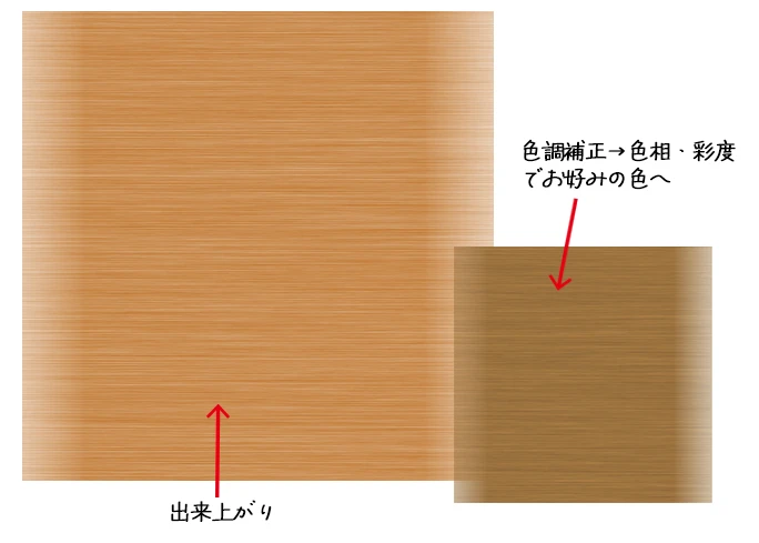 Photoshopで作るリアルな木目ゴミ箱/お好みで色を調整